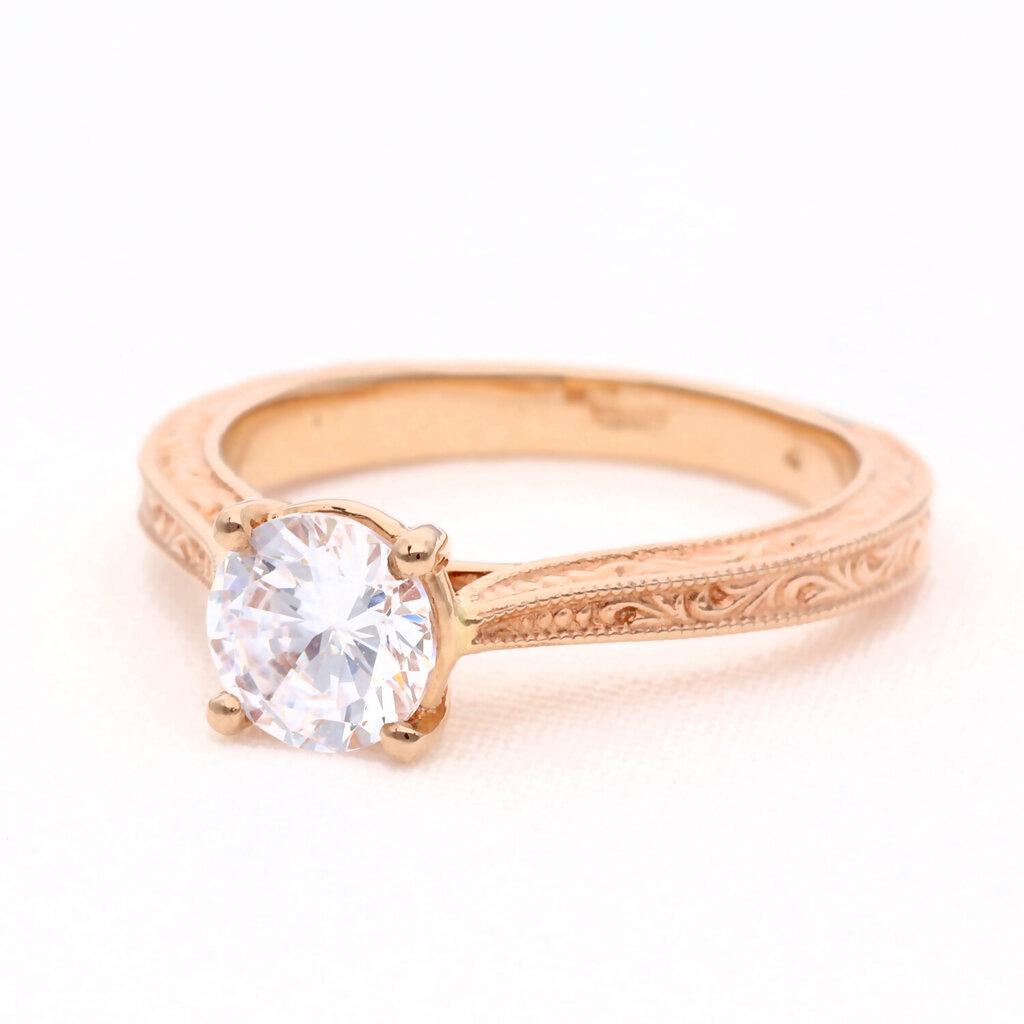 Auksinis sužadėtuvių žiedas su cirkonio akute цена и информация | Žiedai | pigu.lt