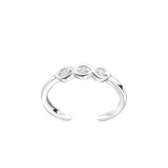 Серебряное кольцо на пальце ноги Elfas SKG016 цена и информация | Кольца | pigu.lt