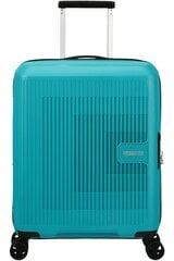 Mažas lagaminas American Tourister Spinner Expandable Turquoise Tonic, S, mėlynas kaina ir informacija | Lagaminai, kelioniniai krepšiai | pigu.lt