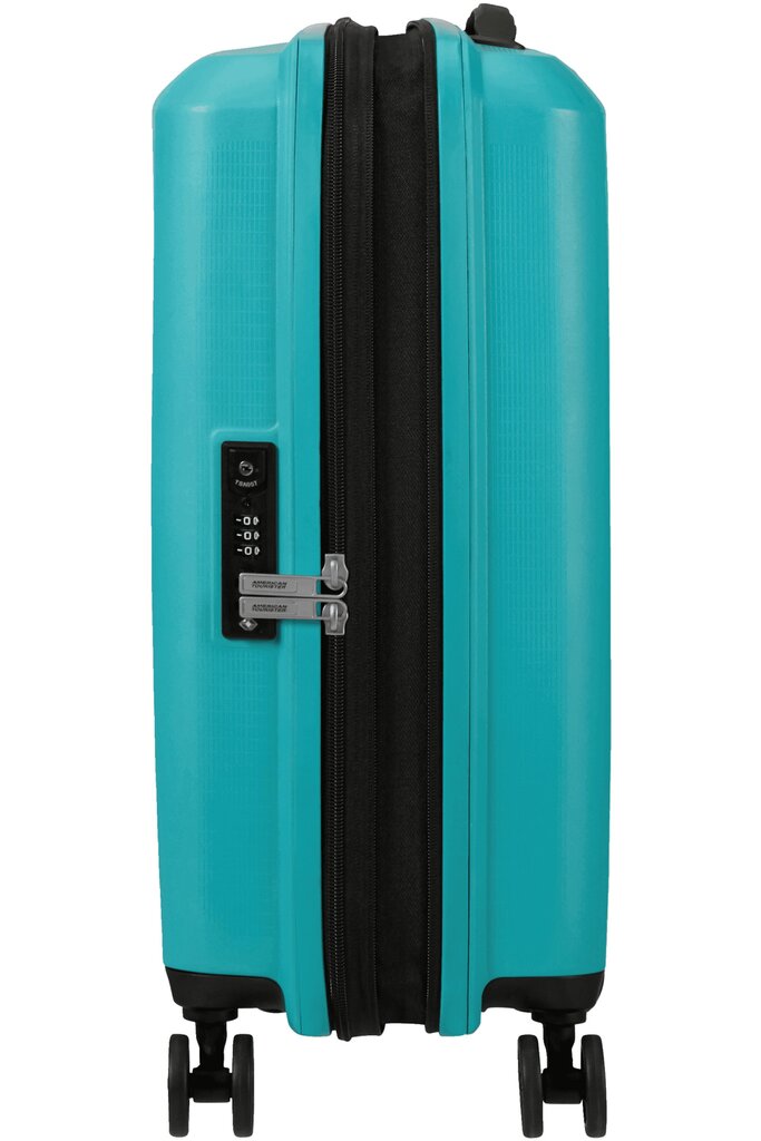 Vidutinis lagaminas American Tourister Aerostep Spinner Turquoise Tonic, M, mėlynas kaina ir informacija | Lagaminai, kelioniniai krepšiai | pigu.lt