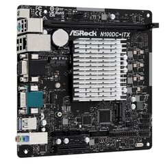 ASRock N100DC-ITX kaina ir informacija | Pagrindinės plokštės | pigu.lt