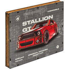 Medinis konstruktorius Unidragon UniModels Stallion GT Red, 248 det. цена и информация | Конструкторы и кубики | pigu.lt