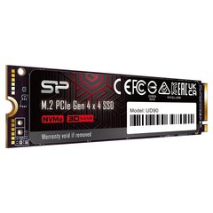 Silicon Power UD90 ( SP04KGBP44UD9005 ) цена и информация | Внутренние жёсткие диски (HDD, SSD, Hybrid) | pigu.lt