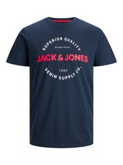 Jack & Jones marškinėliai vyrams 12235234*03, mėlyni kaina ir informacija | Vyriški marškinėliai | pigu.lt