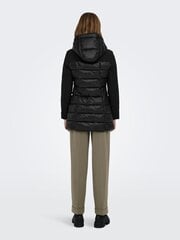 Женская кожаная куртка Only 15314239BLACKWASHED, черный цена и информация | Женские куртки | pigu.lt