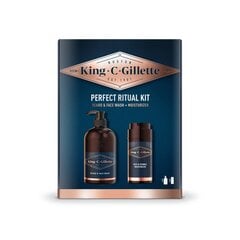 Dovanų rinkinys vyrams King C Gillette: barzdos prausiklis 350ml + drėkiklis 100ml цена и информация | Косметика и средства для бритья | pigu.lt