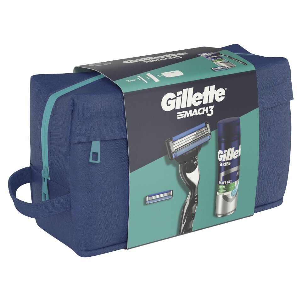 Dovanų rinkinys vyrams Gillette Mach3 kaina ir informacija | Skutimosi priemonės ir kosmetika | pigu.lt