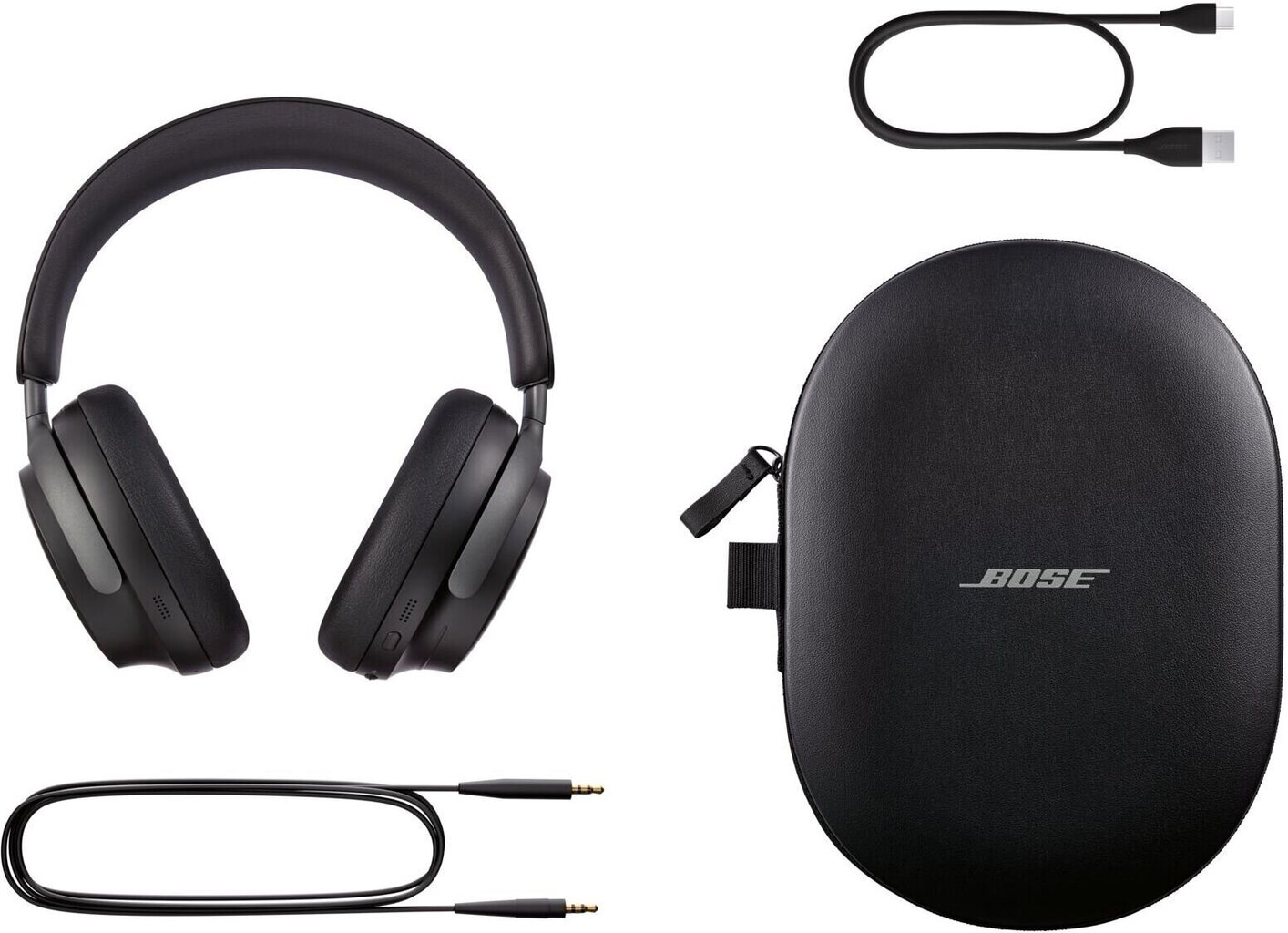 Bose QuietComfort Ultra Black kaina ir informacija | Ausinės | pigu.lt