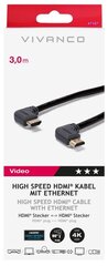 Vivanco кабель HDMI - HDMI 3 м с углом (47107) цена и информация | Кабели и провода | pigu.lt