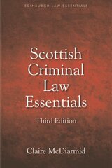 Scottish Criminal Law Essentials 3rd ed. цена и информация | Книги по экономике | pigu.lt