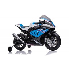 Akumuliatorinis vaikiškas motociklas Lean Toys BMW HP4 Race JT5001, mėlynas цена и информация | Электромобили для детей | pigu.lt