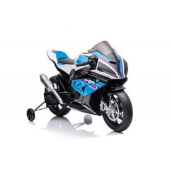 Akumuliatorinis vaikiškas motociklas Lean Toys BMW HP4 Race JT5001, mėlynas цена и информация | Электромобили для детей | pigu.lt