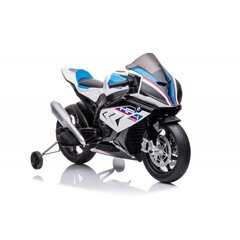 Akumuliatorinis vaikiškas motociklas Lean Toys BMW HP4 Race JT5001, baltas цена и информация | Электромобили для детей | pigu.lt