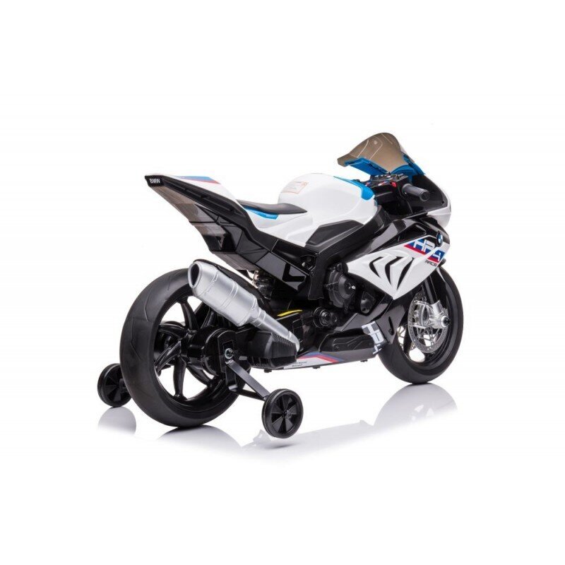 Akumuliatorinis vaikiškas motociklas Lean Toys BMW HP4 Race JT5001, baltas kaina ir informacija | Elektromobiliai vaikams | pigu.lt