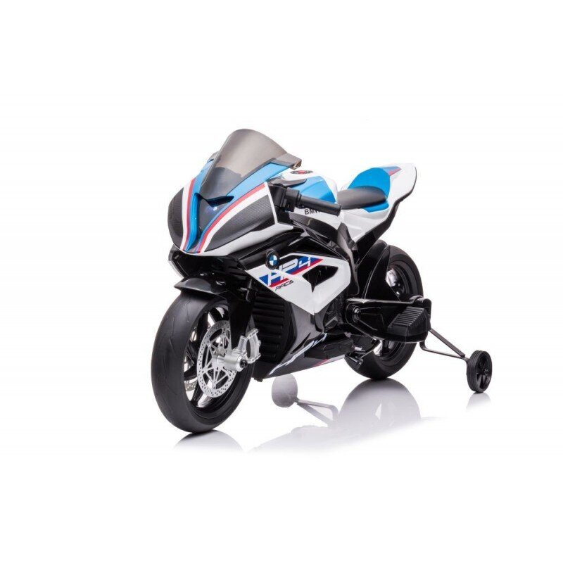 Akumuliatorinis vaikiškas motociklas Lean Toys BMW HP4 Race JT5001, baltas kaina ir informacija | Elektromobiliai vaikams | pigu.lt