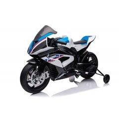 Akumuliatorinis vaikiškas motociklas Lean Toys BMW HP4 Race JT5001, baltas цена и информация | Электромобили для детей | pigu.lt