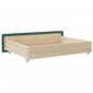2-jų stalčių po lova komplektas vidaXL, žalias kaina ir informacija | Stalčiai, patalynės dėžės | pigu.lt