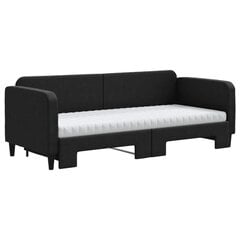 Sofa-lova vidaXL, 80x200 cm, juoda kaina ir informacija | Lovos | pigu.lt