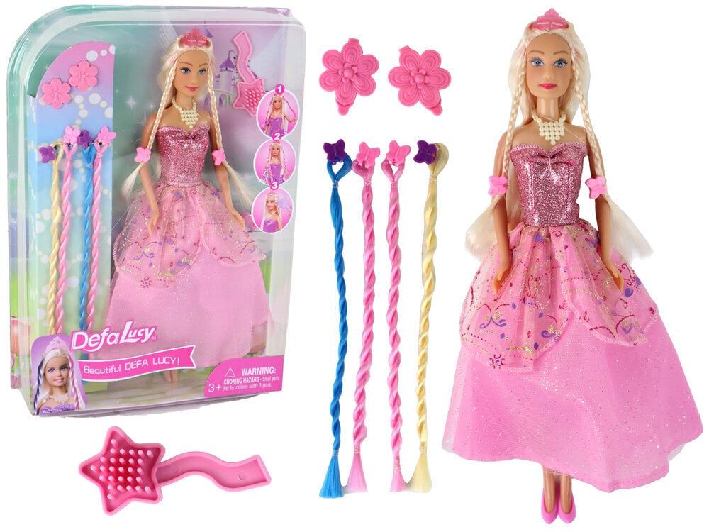 Lėlė su princesės suknele Defa Lucy kaina ir informacija | Žaislai mergaitėms | pigu.lt