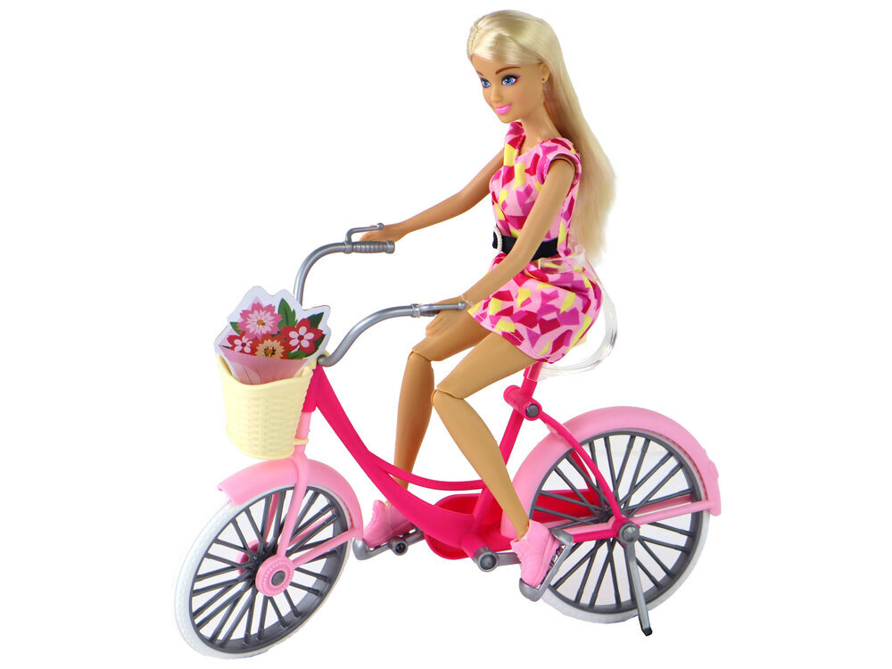 Lėlė su dviračiu Anlily kaina ir informacija | Žaislai mergaitėms | pigu.lt