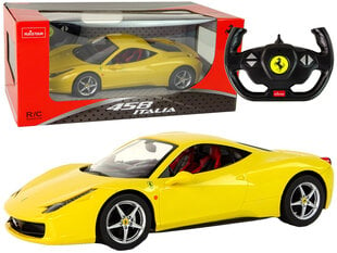 Автомобиль Ferrari Italia на дистанционном управлении, 1:14, желтый цена и информация | Ferrari Товары для детей и младенцев | pigu.lt