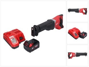 Аккумуляторная линейная пила Milwaukee M18 BSX-501 18 В + 1х аккумулятор 5,0 Ач + зарядный блок цена и информация | Пилы, циркулярные станки | pigu.lt