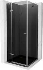 Dušo kabina Mexen Roma Black/Chrome, 90 x 90 cm kaina ir informacija | Dušo kabinos | pigu.lt