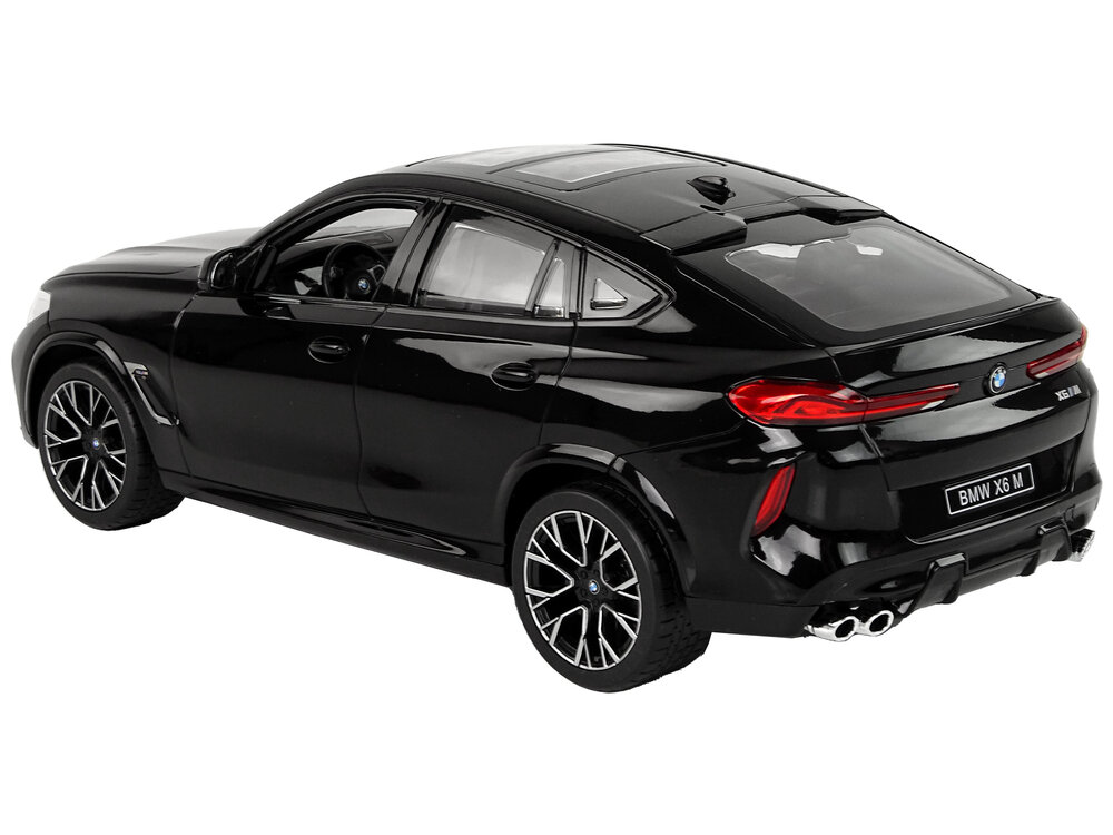 Nuotoliniu būdu valdomas automobilis BMW X6 M Rastar, juodas цена и информация | Žaislai berniukams | pigu.lt