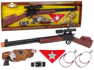 Kaubojaus-šerifo rinkinys su ginklais ir aksesuarais цена и информация | Игрушки для мальчиков | pigu.lt