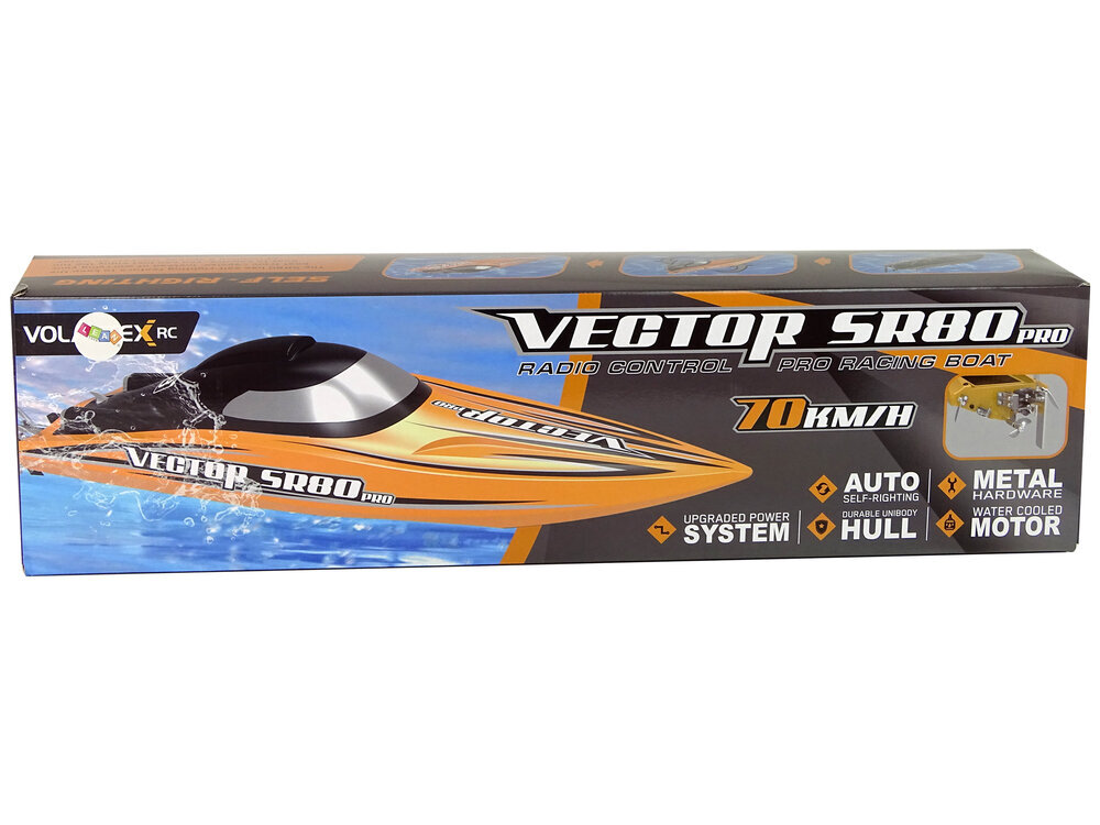 Nuotoliniu būdu valdoma motorinė valtis LeanToys, geltona kaina ir informacija | Žaislai berniukams | pigu.lt