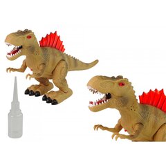 Dinozauras su ugnies alsavimo ir kitais efektais, rudas цена и информация | Игрушки для мальчиков | pigu.lt