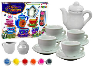 Игрушечный фарфоровый чайный набор для декорирования цена и информация | Игрушки для девочек | pigu.lt