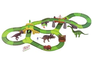 Dinozaurų trasa su aksesuarais Lean Toys, 270 d. цена и информация | Игрушки для мальчиков | pigu.lt