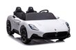 Dvivietis vaikiškas elektromobilis Maserati MC20, baltas kaina ir informacija | Elektromobiliai vaikams | pigu.lt