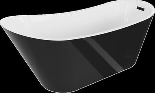 Vonia Mexen Alta, 170 x 75 cm, White/Black+Black kaina ir informacija | Vonios | pigu.lt