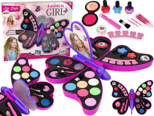 Vaikiškas grožio rinkinys Butterfly Lean Toys цена и информация | Игрушки для девочек | pigu.lt