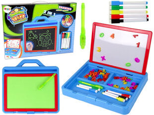 Magnetinė piešimo lenta Glowing Paint 2in1 Lean Toys kaina ir informacija | Lavinamieji žaislai | pigu.lt