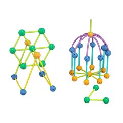 Konstrukcinių kaladėlių rinkinys Geometric 3D Lean Toys, 142 d. kaina ir informacija | Konstruktoriai ir kaladėlės | pigu.lt