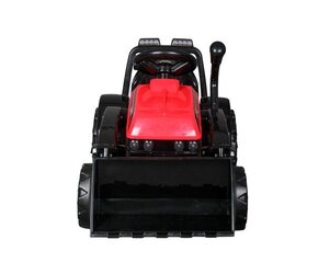 Vienvietis vaikiškas elektromobilis - traktorius su kaušu ZP1001B, raudonas kaina ir informacija | Elektromobiliai vaikams | pigu.lt