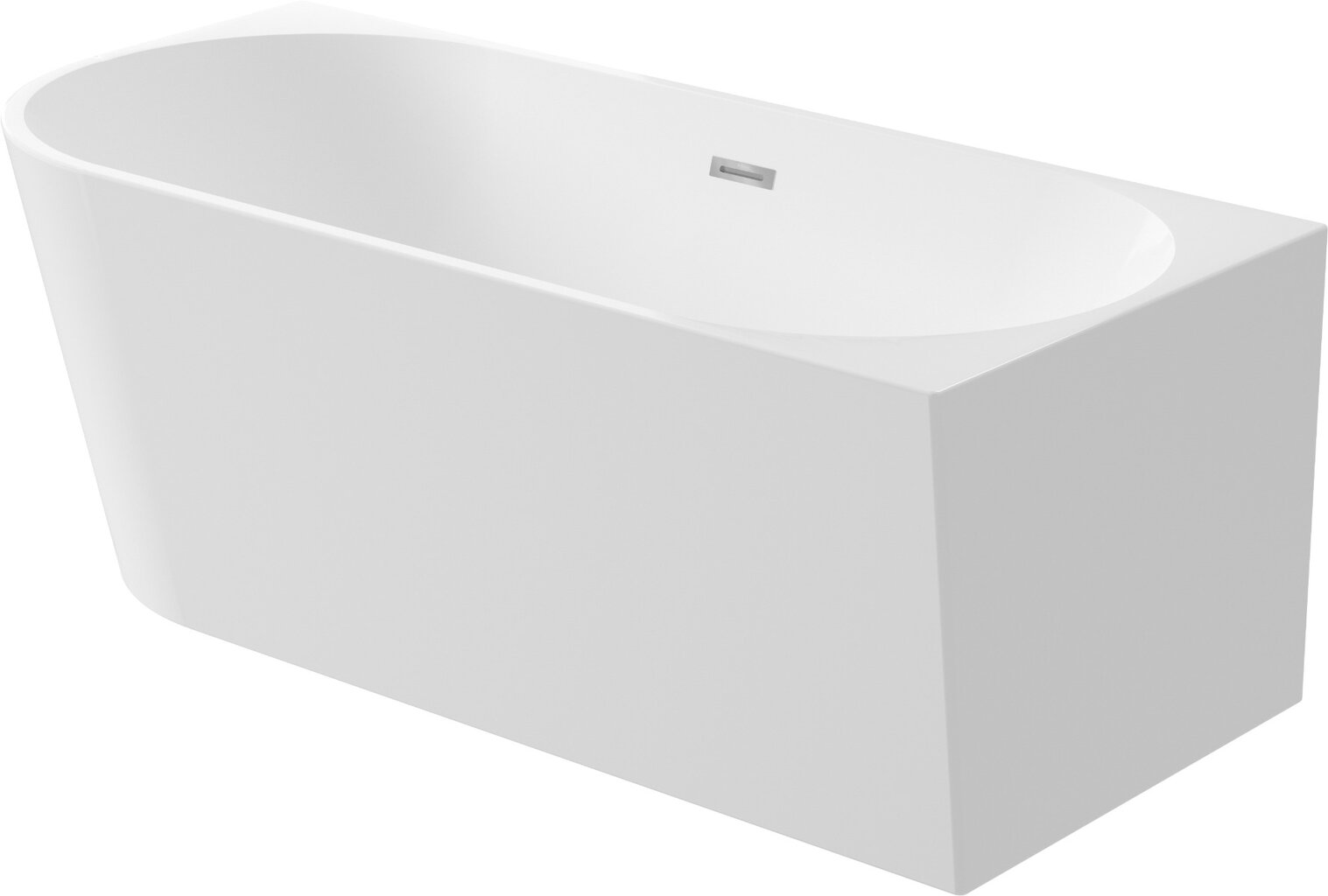 Akrilinė vonia Deante Silia KDS_016P, dešininė, 160x75 cm kaina ir informacija | Vonios | pigu.lt