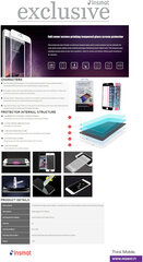 Insmat 9H Full Screen Tempered Glass 861-1493 цена и информация | Защитные пленки для телефонов | pigu.lt