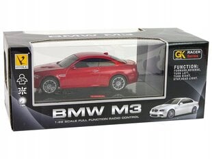 Rc automobilis BMW M3 su šviesos efektais Lean Toys, raudonas kaina ir informacija | Žaislai berniukams | pigu.lt