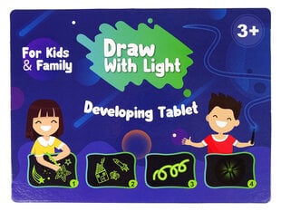 Fluorescencinė piešimo lenta lean Toys kaina ir informacija | Lavinamieji žaislai | pigu.lt