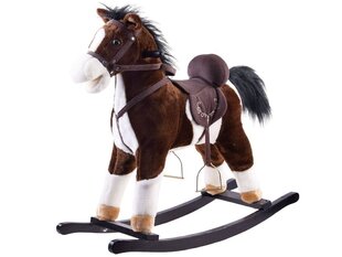 Большая лошадка-качалка, темно-коричневая цена и информация | Игрушки для малышей | pigu.lt