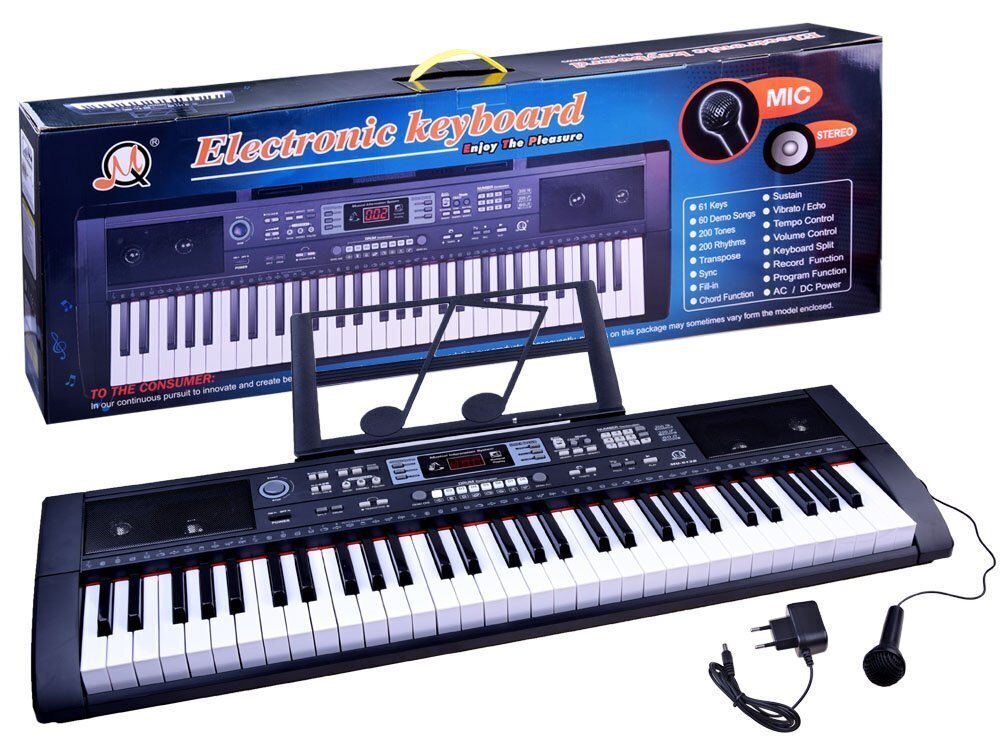 Vaikiškas pianinas su mikrofonu Jokomisiada IN0092 kaina ir informacija | Lavinamieji žaislai | pigu.lt
