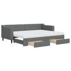 Sofa-lova vidaXL, 80x200 cm, pilka kaina ir informacija | Lovos | pigu.lt