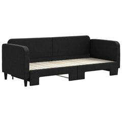 Sofa-lova vidaXL, 80x200 cm, juoda kaina ir informacija | Lovos | pigu.lt