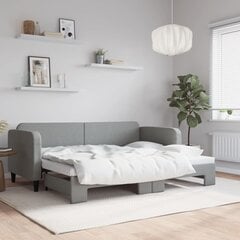 Sofa-lova vidaXL, 80x200 cm, pilka kaina ir informacija | Lovos | pigu.lt