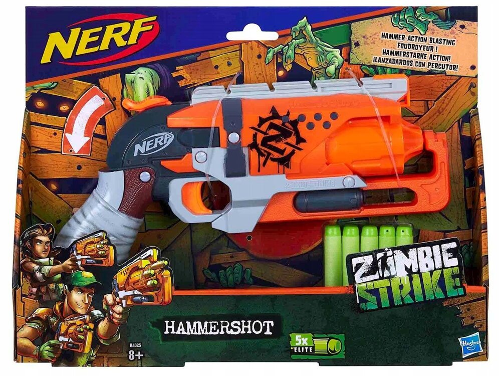 Šautuvas Nerf Zombie Strike Hammer kaina ir informacija | Žaislai berniukams | pigu.lt