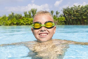 Plaukimo akiniai geltoni Bestway, geltoni цена и информация | Очки для плавания | pigu.lt